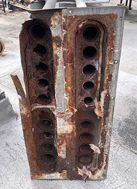 Carrier
                    rusted heat exchanger