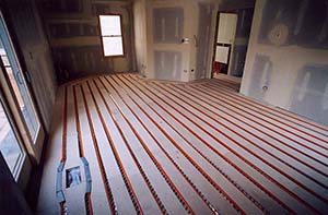 Radiant floor heat repairs